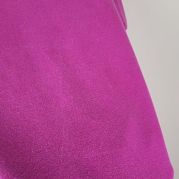 Eileen Fisher Tencel Stretch Jersey T-Shirt Dress Short Sleeve Dark Pink Size L - Picture 12 of 15